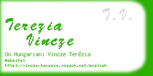 terezia vincze business card