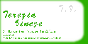 terezia vincze business card